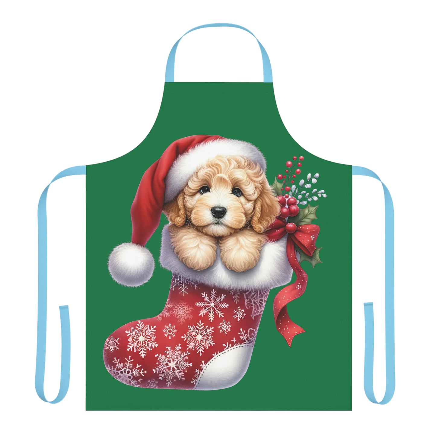 Christmas Stocking Doodle Apron
