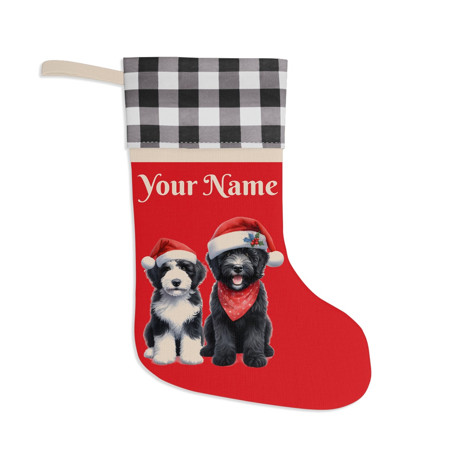 Doodle Christmas Stocking - Personalize it!