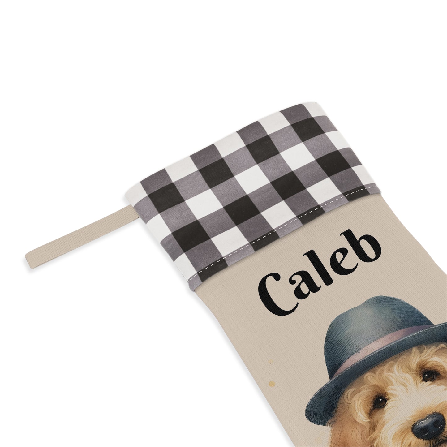 Doodle Personalized Christmas Stocking