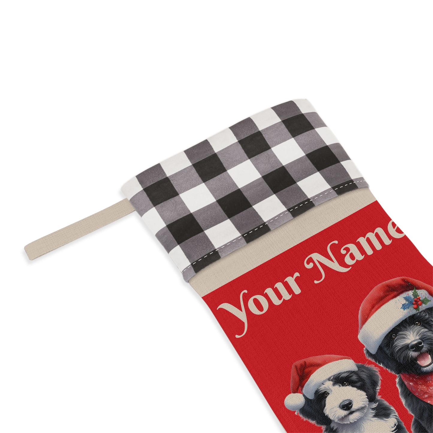 Doodle Christmas Stocking - Personalize it!