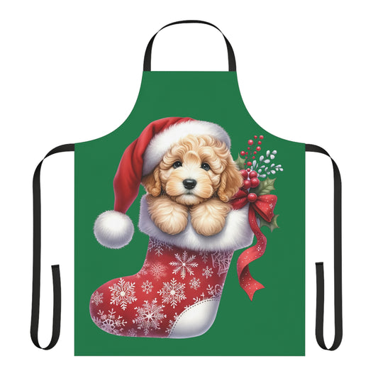 Christmas Stocking Doodle Apron
