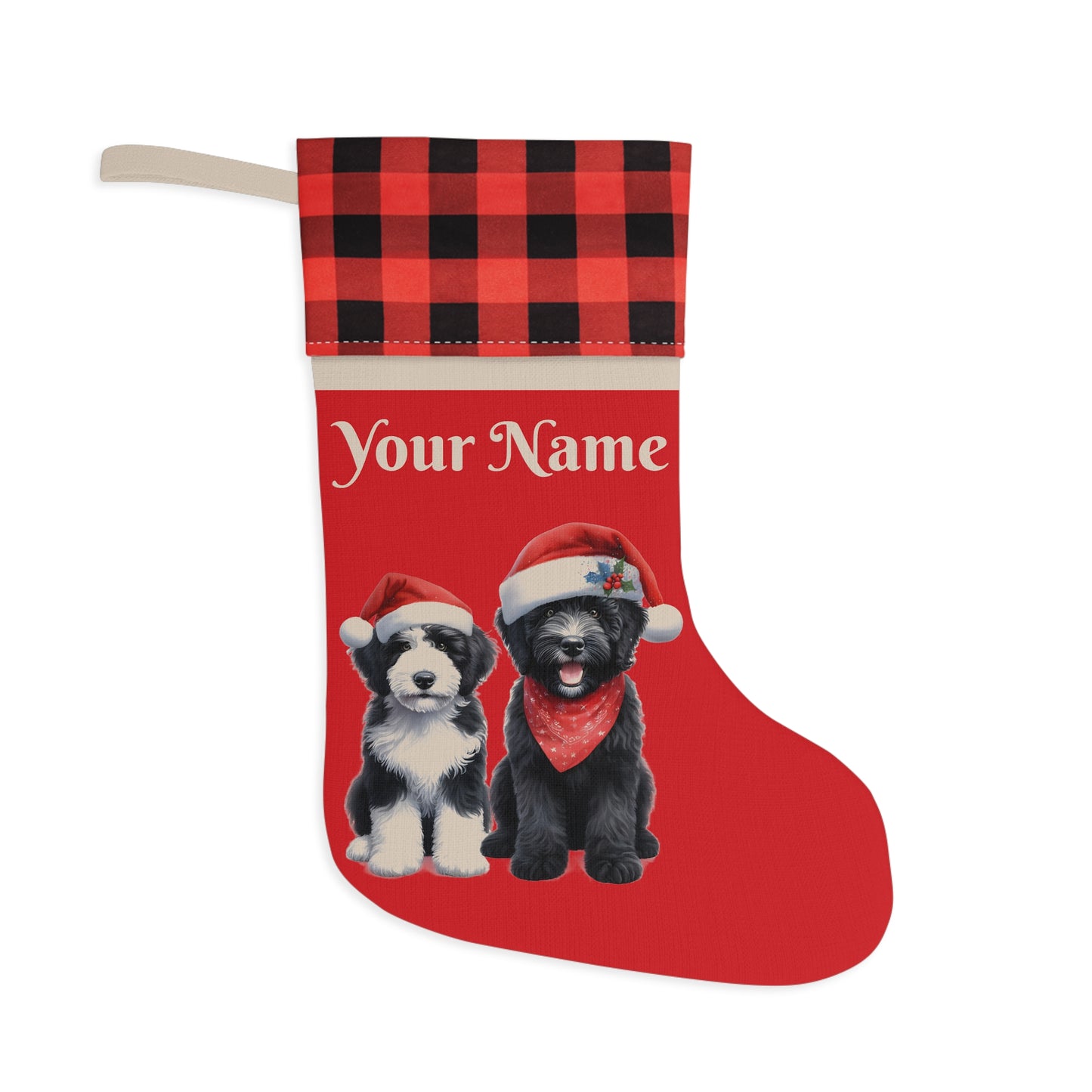Doodle Christmas Stocking - Personalize it!