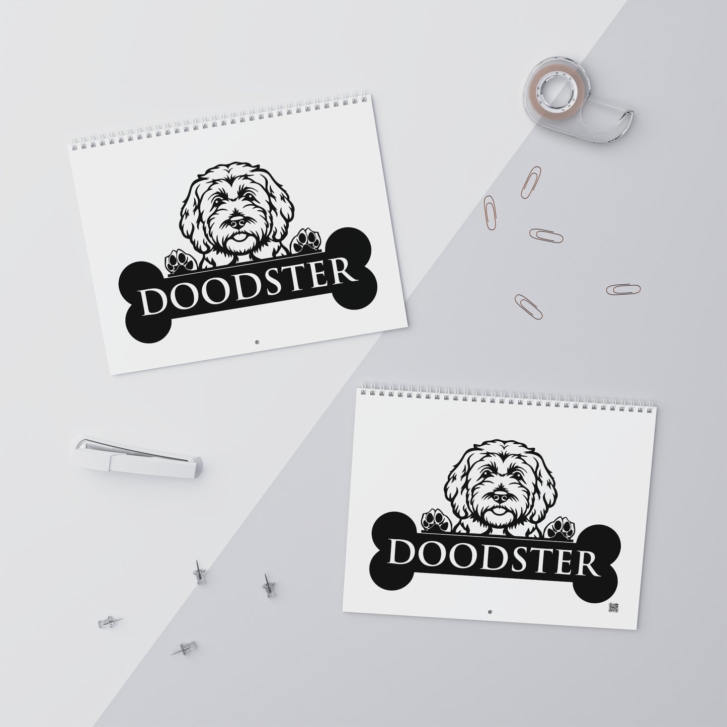Black Doodles Wall Calendars (2025)