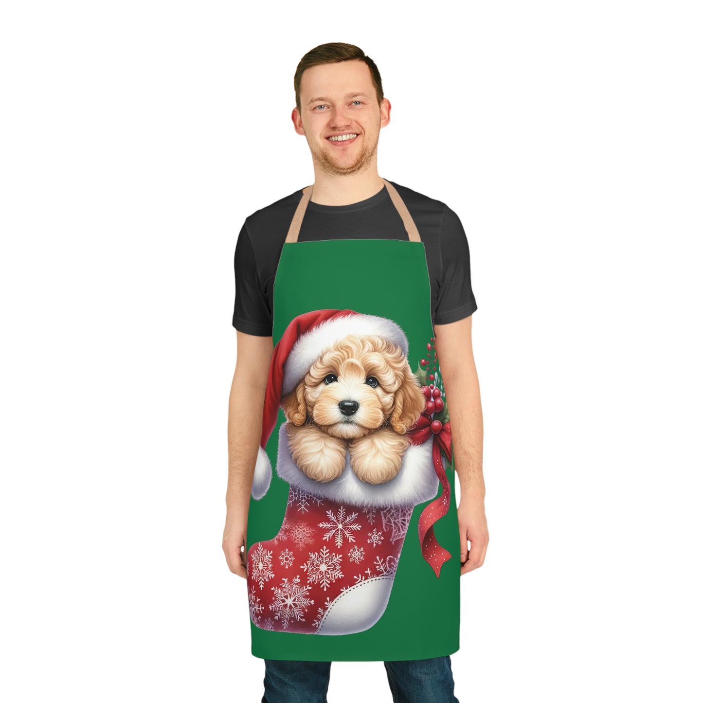 Christmas Stocking Doodle Apron