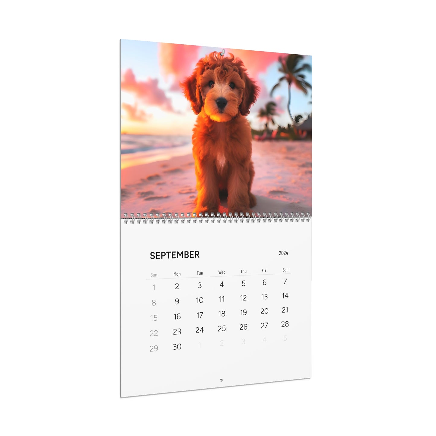 Apricot & Red Doodles - Wall Calendars (2025)