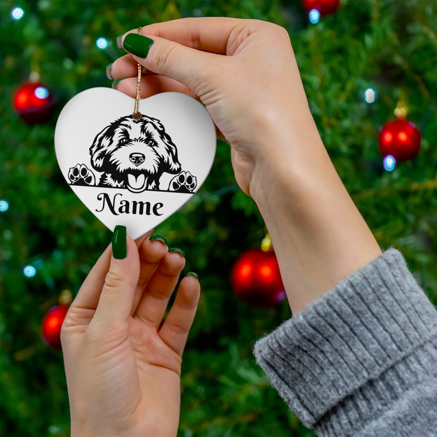 Personalize your Doodle Ornament! Ceramic Ornament, 4 Shapes