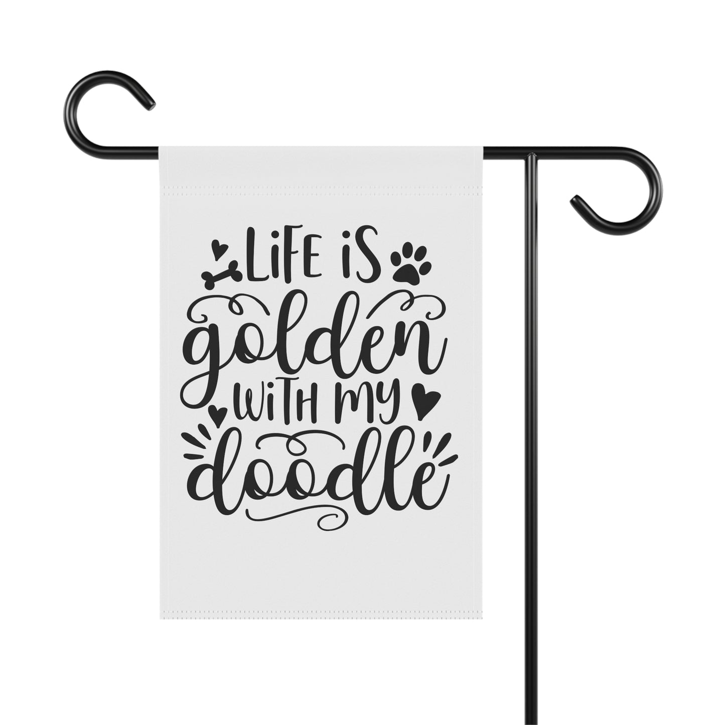 Life is Golden Doodle Garden & House Banner