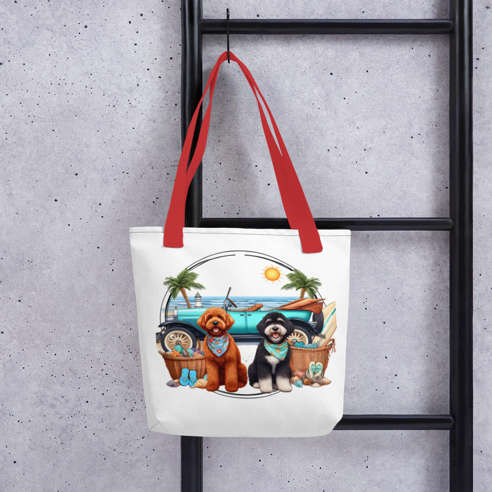 Doodles Antique Car Tote bag