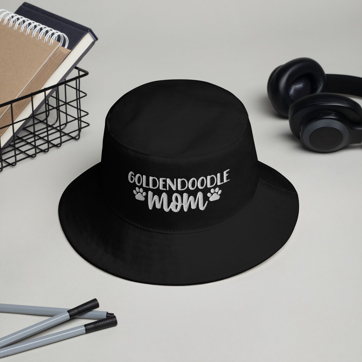 Goldendoodle Mom Embroidered Bucket Hat