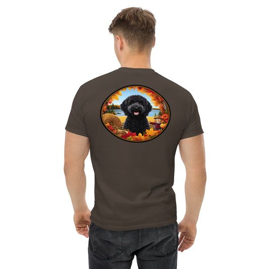 Black Fall Doodle Men's Classic Gildan T Shirt