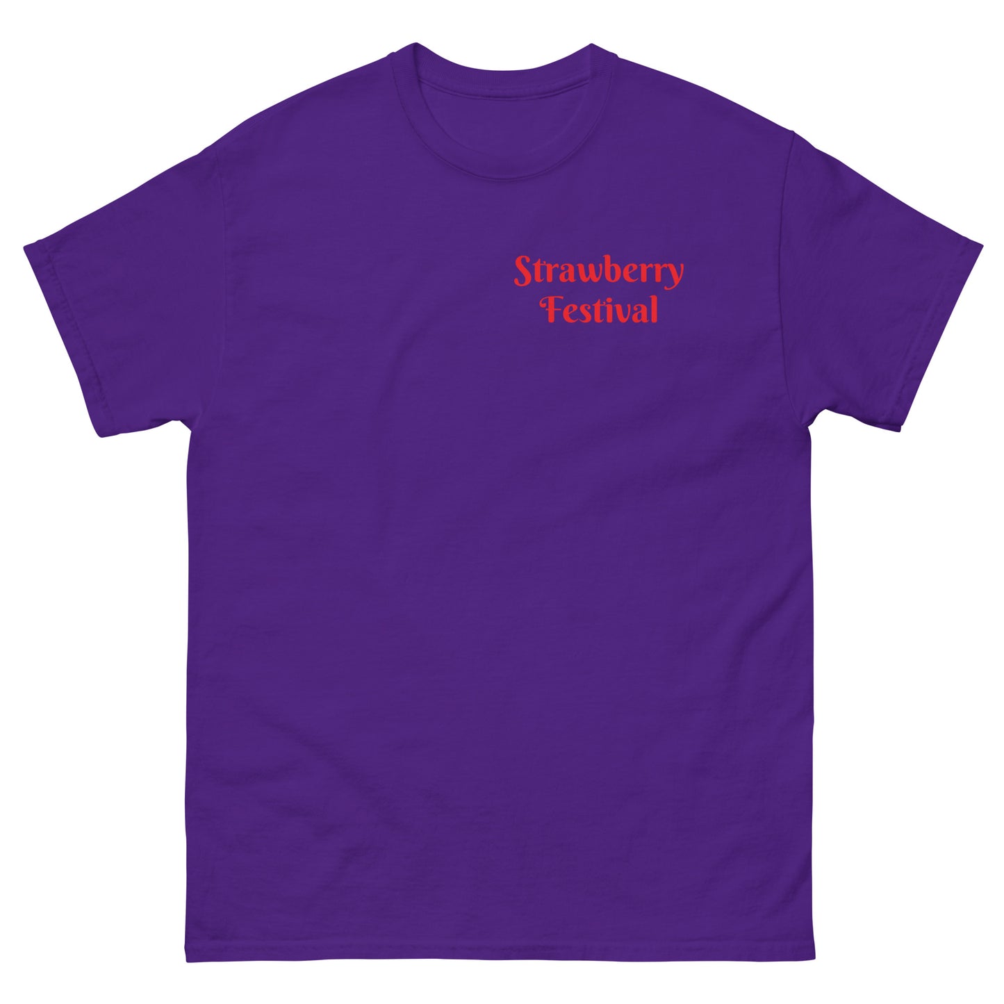 Doodle Strawberry Festival - Men's Gildan Classic T Shirt - Front and Back