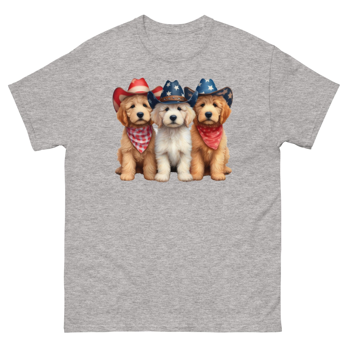 3 Patriotic Doodles - Men's Classic Gildan T Shirt