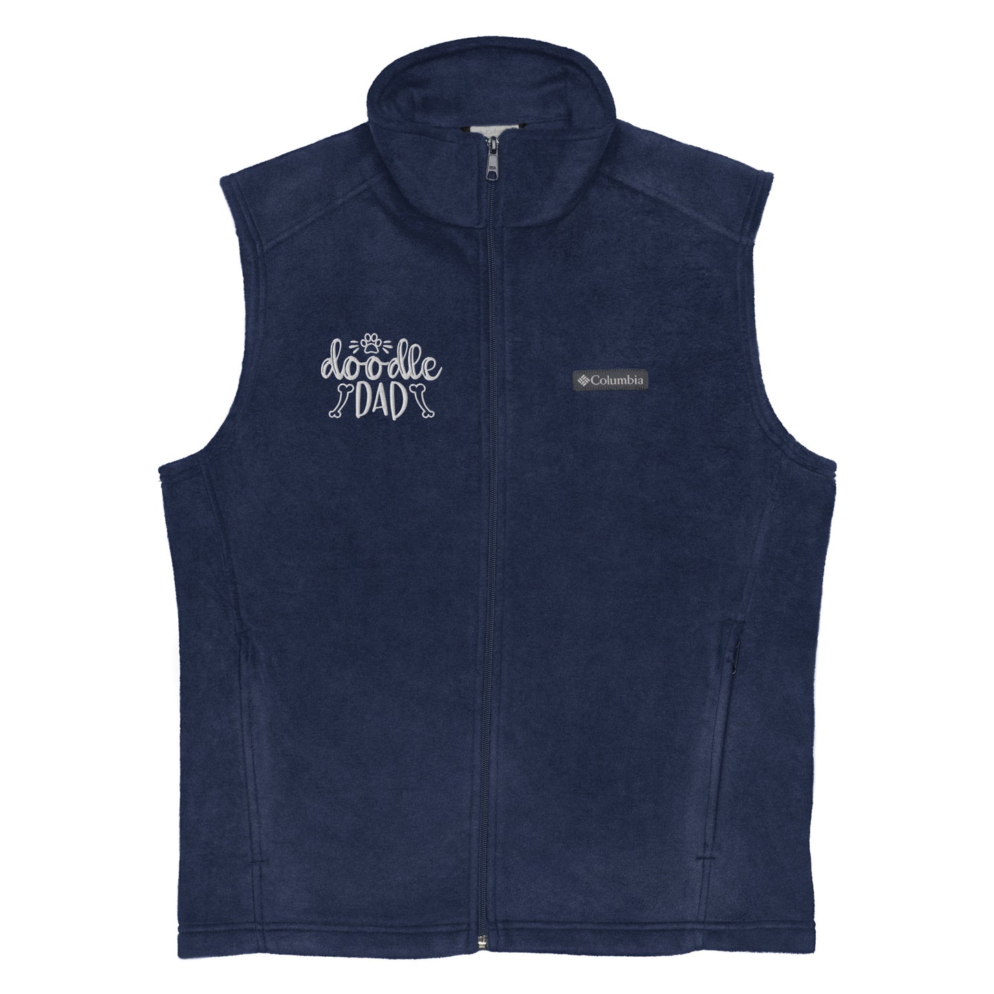Doodle Dad Embroidered Men’s Columbia Fleece Vest