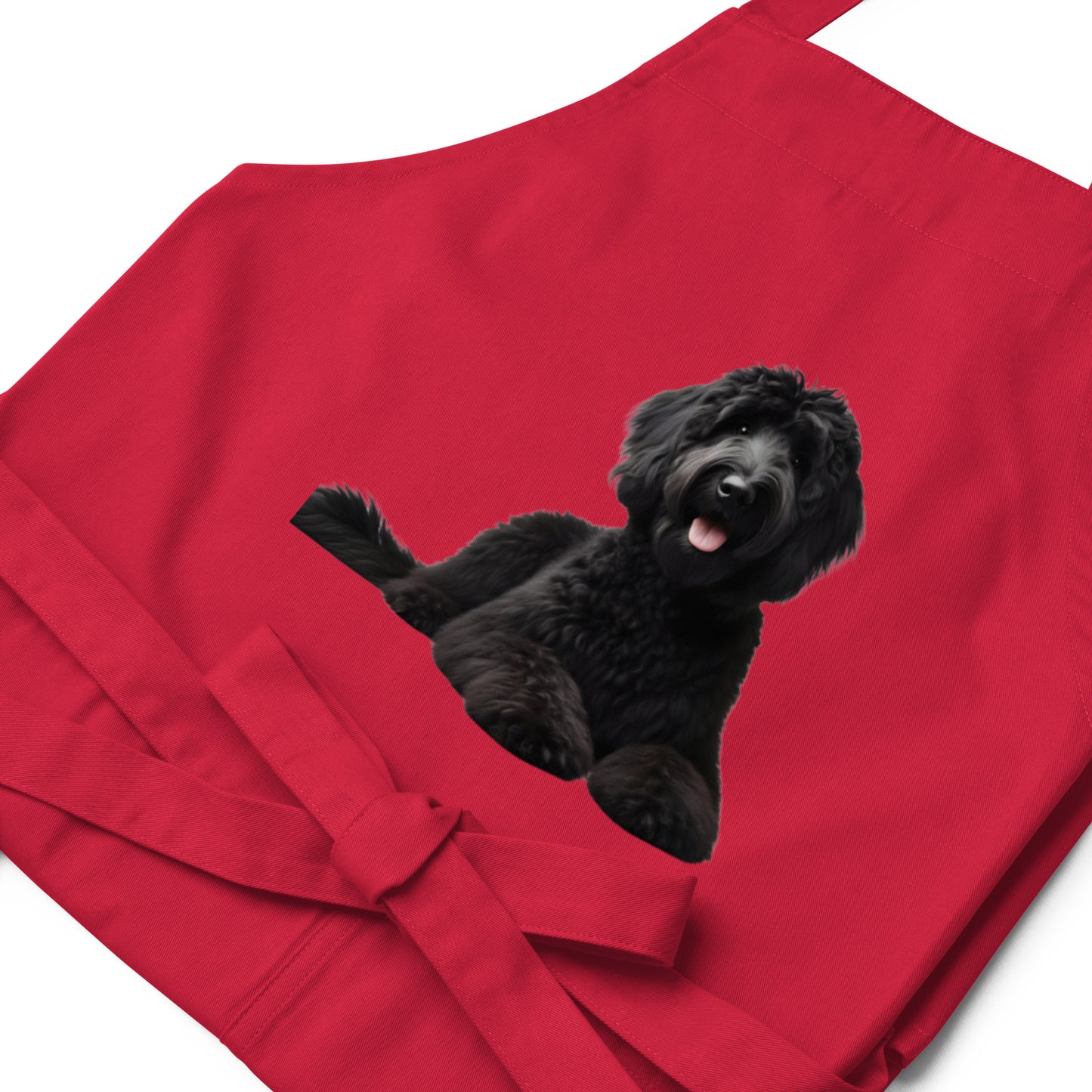 Black Doodle Organic Cotton Apron