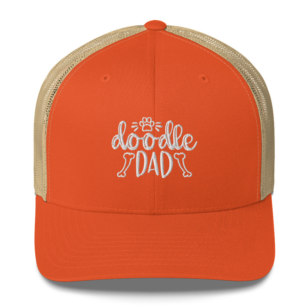 Doodle Dad Embroidered Trucker Cap