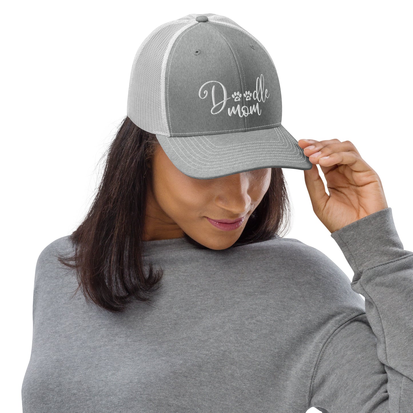 Doodle Mom Embroidered Trucker Cap