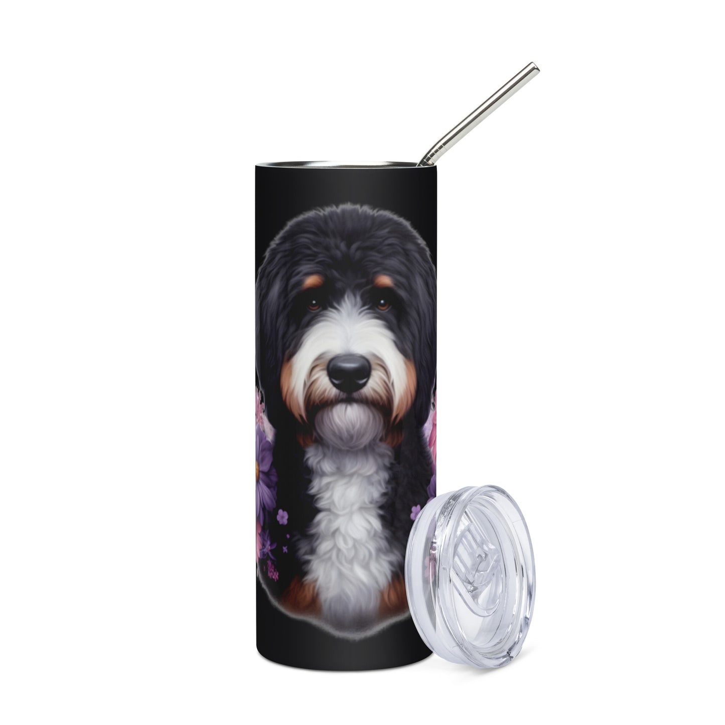 Bernedoodle Stainless Steel Tumbler