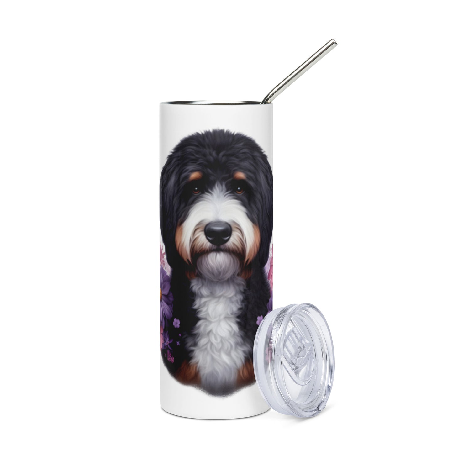 Bernedoodle Stainless Steel Tumbler