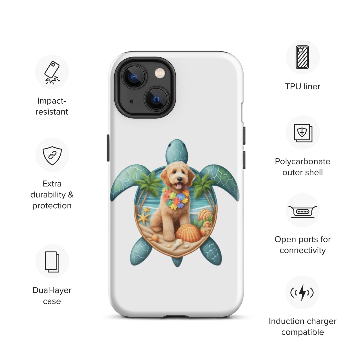 Sea Turtle Doodle Tough Case for iPhone®