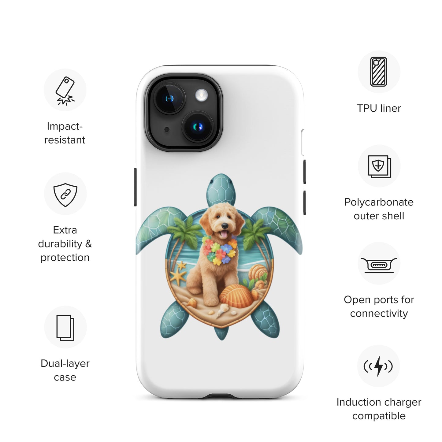 Sea Turtle Doodle Tough Case for iPhone®