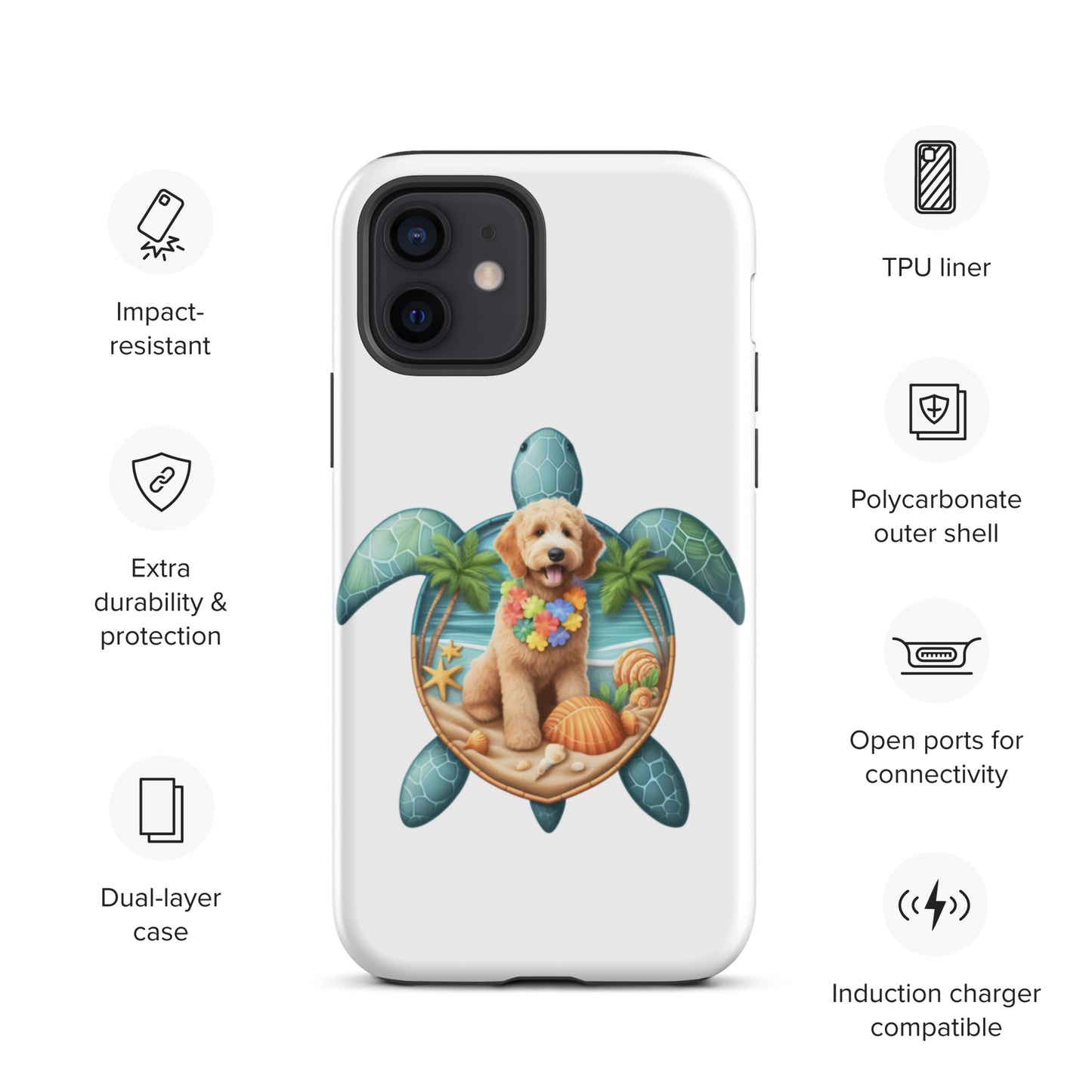 Sea Turtle Doodle Tough Case for iPhone®