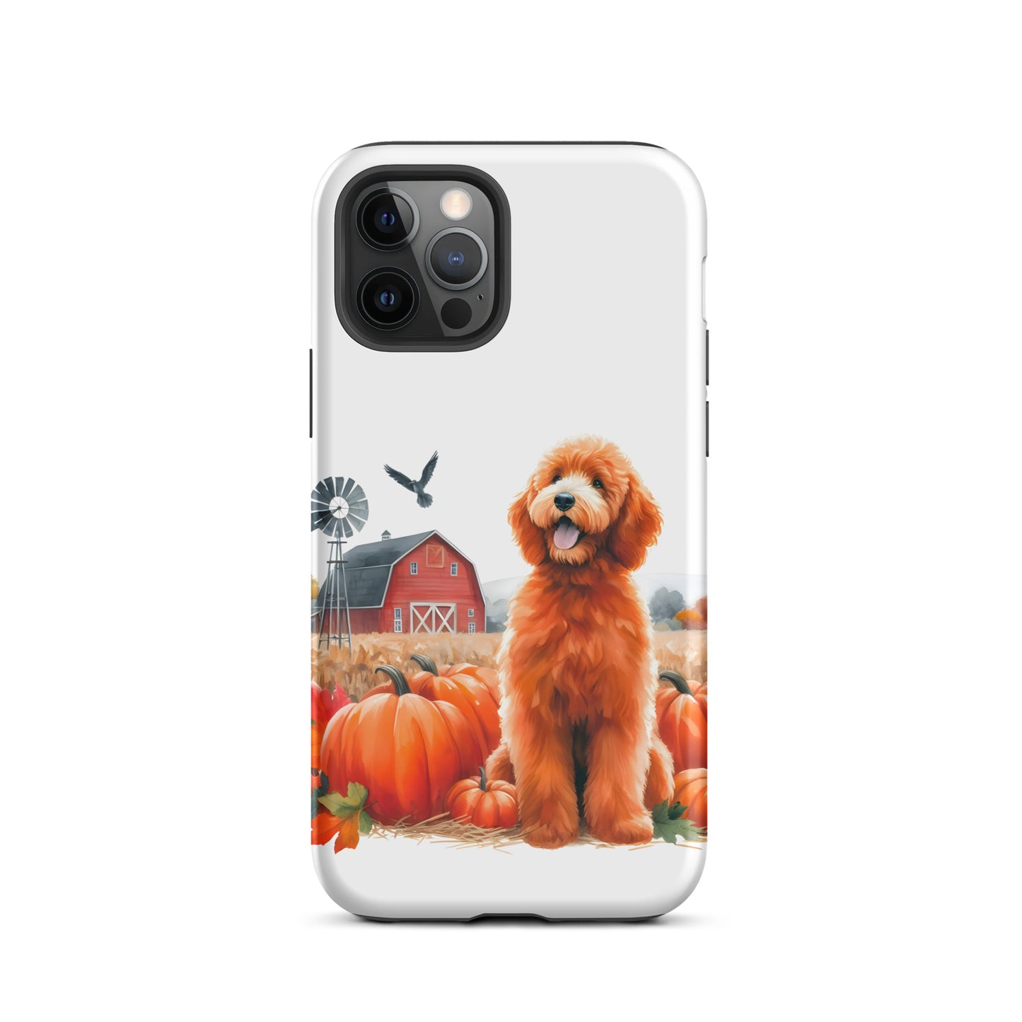 Doodle Fall Pumpkin Tough Case for iPhone®
