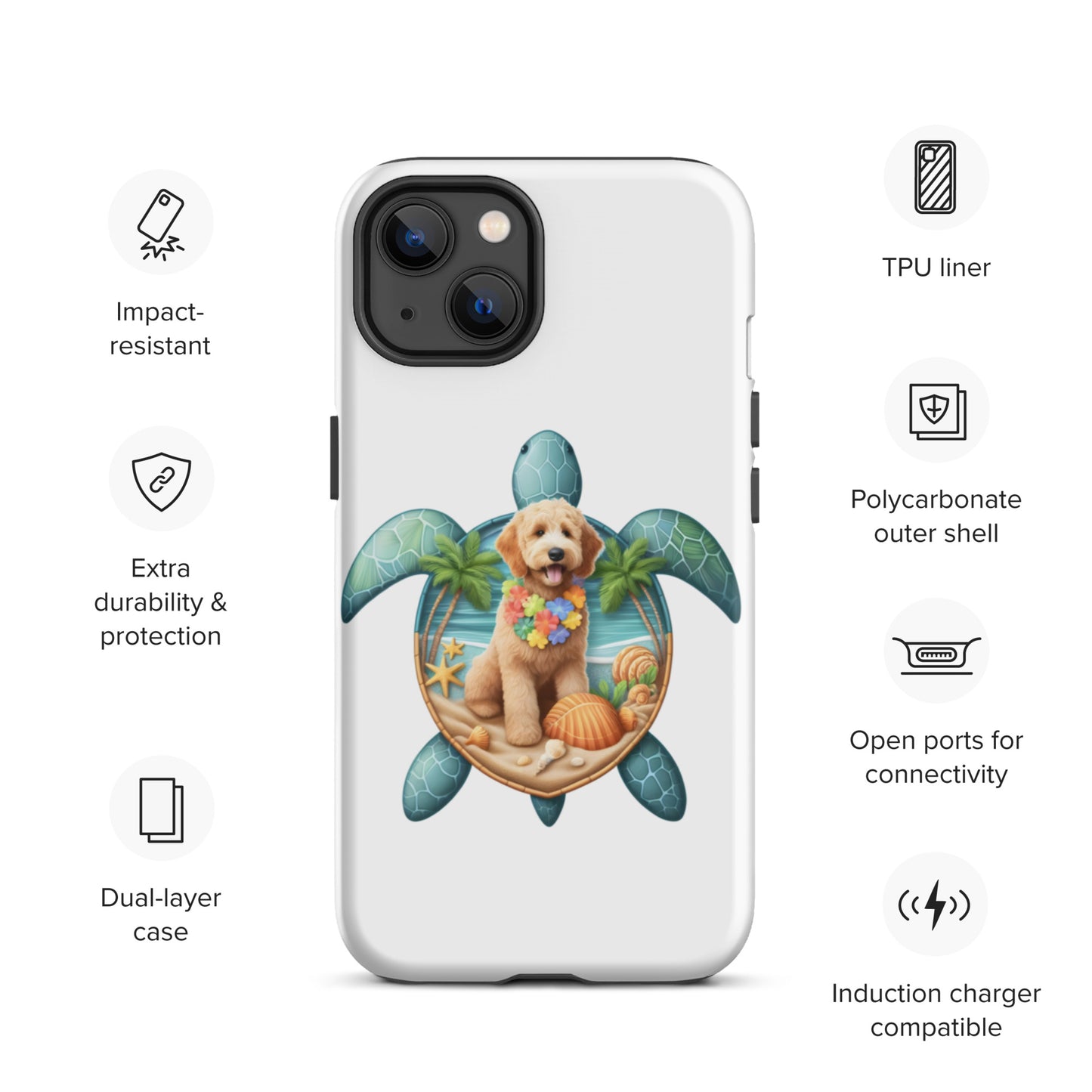 Sea Turtle Doodle Tough Case for iPhone®