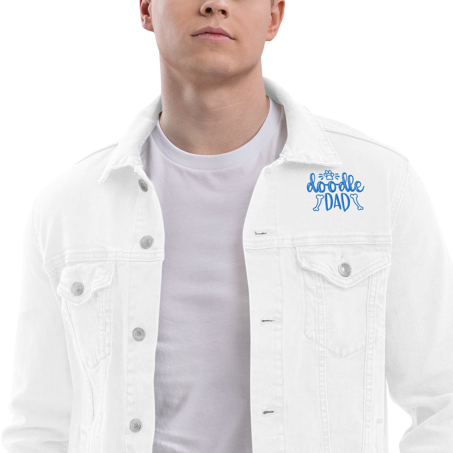Doodle Dad Embroidered Denim Jacket