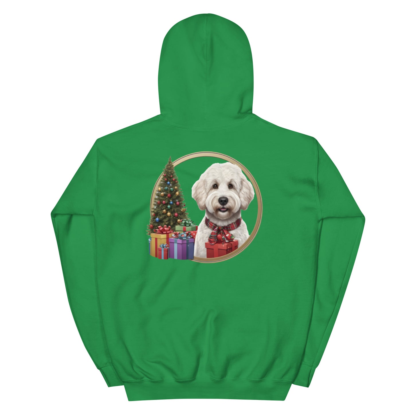 White Christmas Doodle Heavy Blend Unisex Hooded Sweatshirt