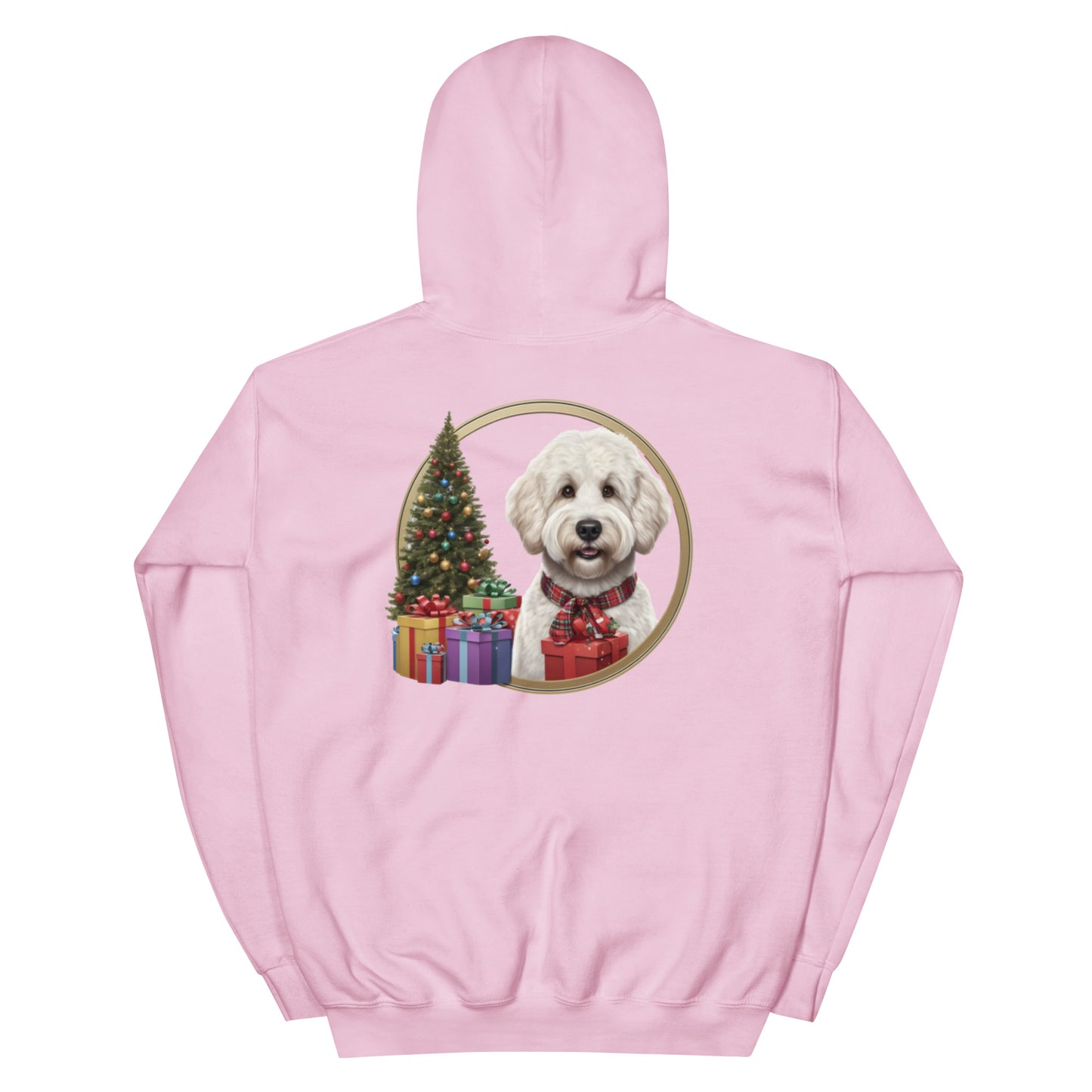 White Christmas Doodle Heavy Blend Unisex Hooded Sweatshirt