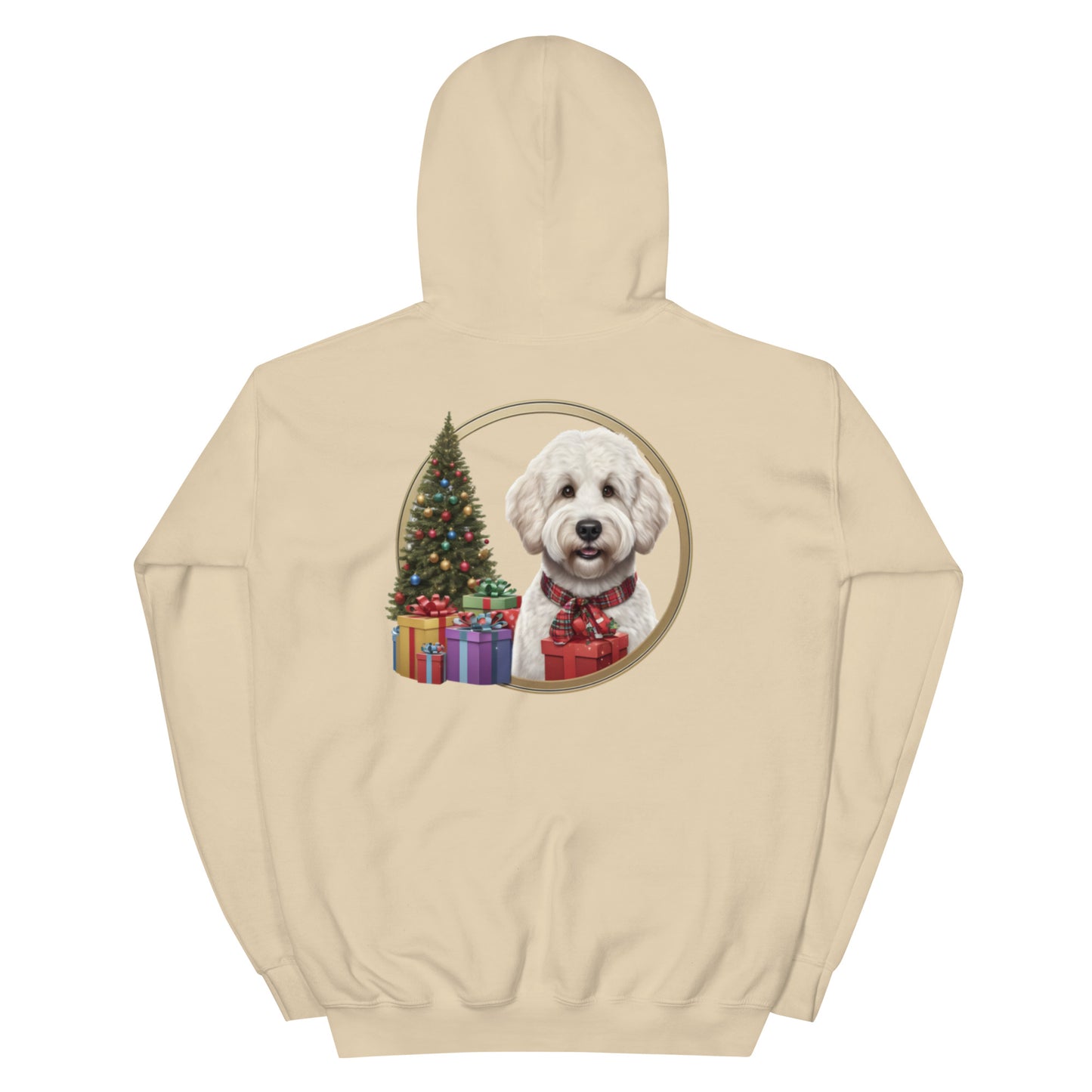 White Christmas Doodle Heavy Blend Unisex Hooded Sweatshirt