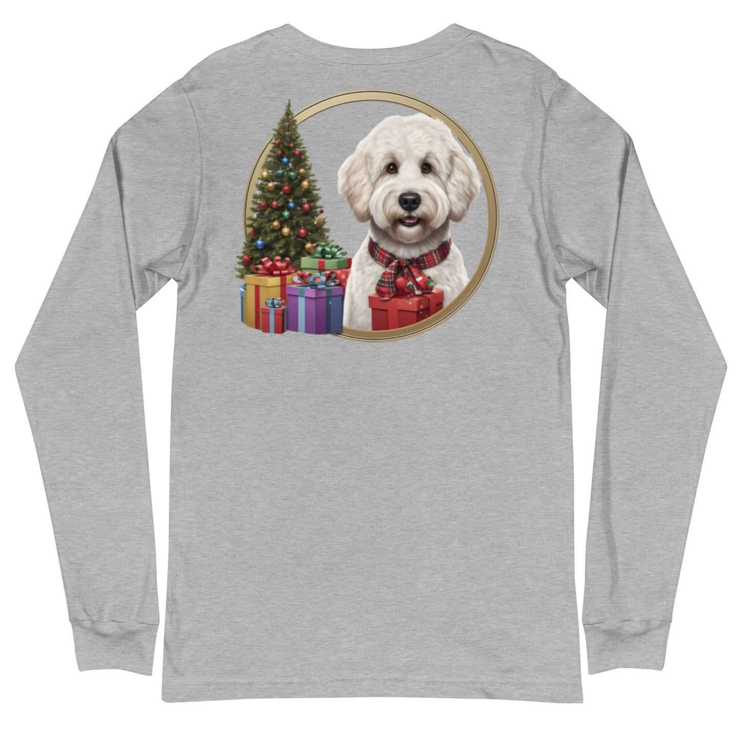White Christmas Doodle Unisex Long Sleeve T Shirt
