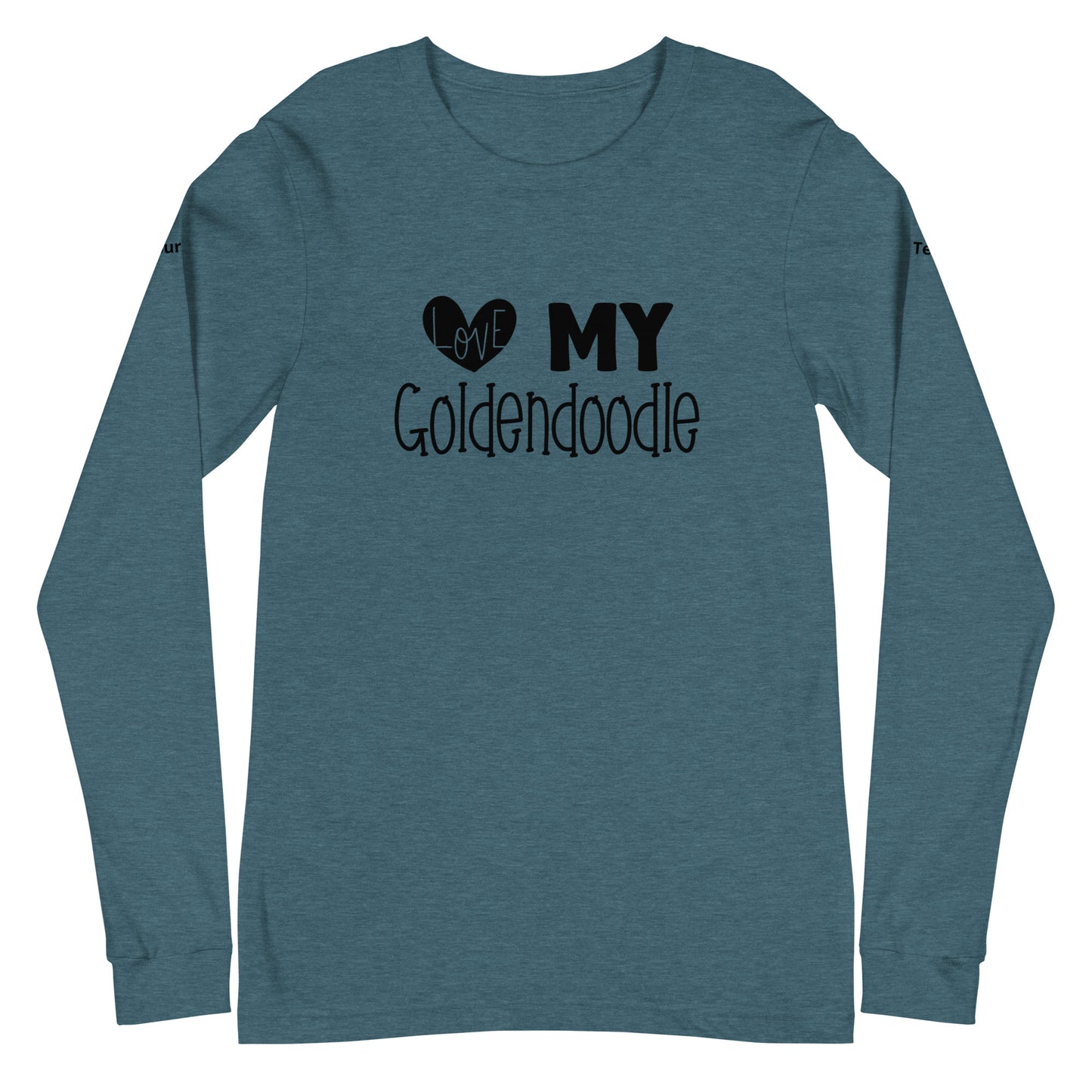 Love My Goldendoodle Unisex Long Sleeve Tee - Customize It!