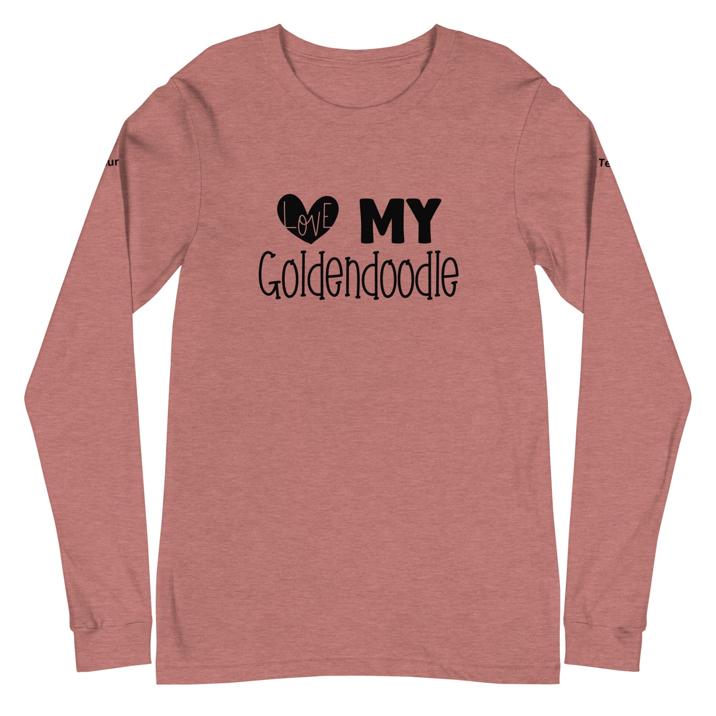 Love My Goldendoodle Unisex Long Sleeve Tee - Customize It!