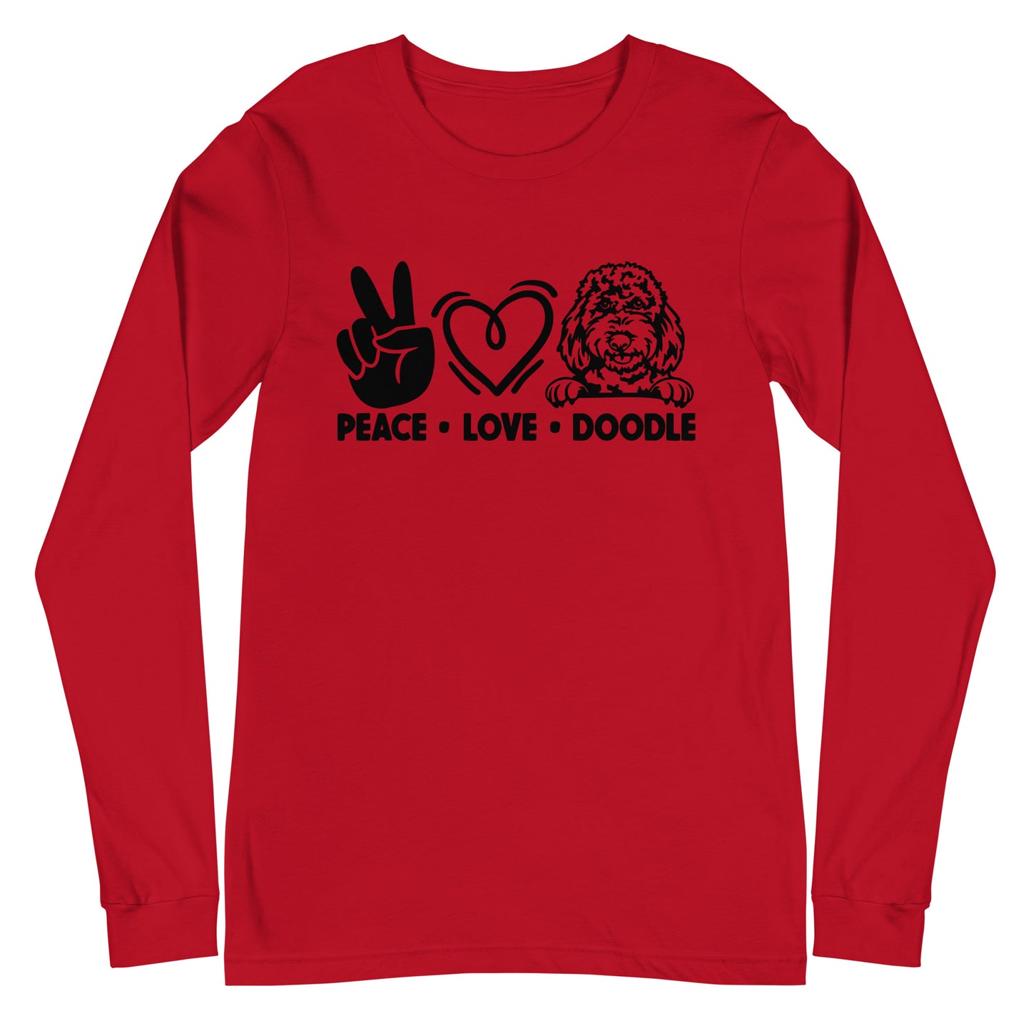 Peace Love Doodle Unisex Long Sleeve Tee