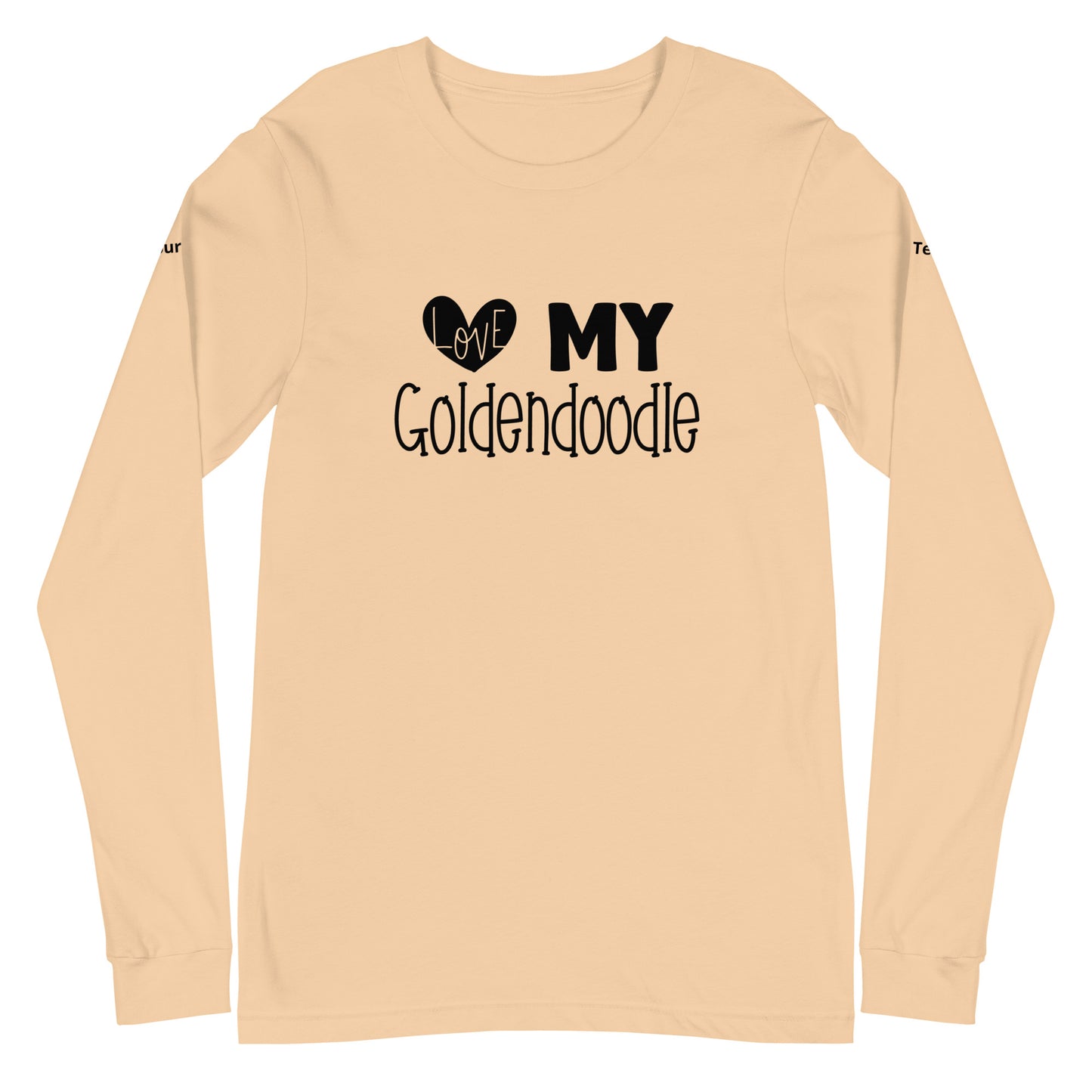 Love My Goldendoodle Unisex Long Sleeve Tee - Customize It!