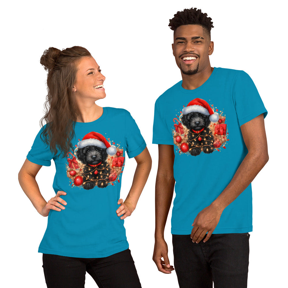 Black Christmas Doodle - Adult Unisex Bella + Canvas Quality T Shirt