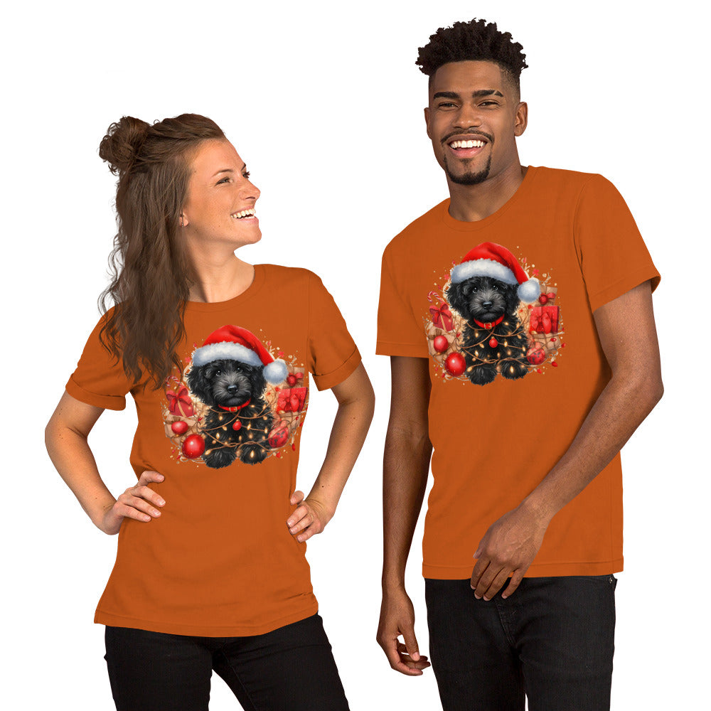 Black Christmas Doodle - Adult Unisex Bella + Canvas Quality T Shirt