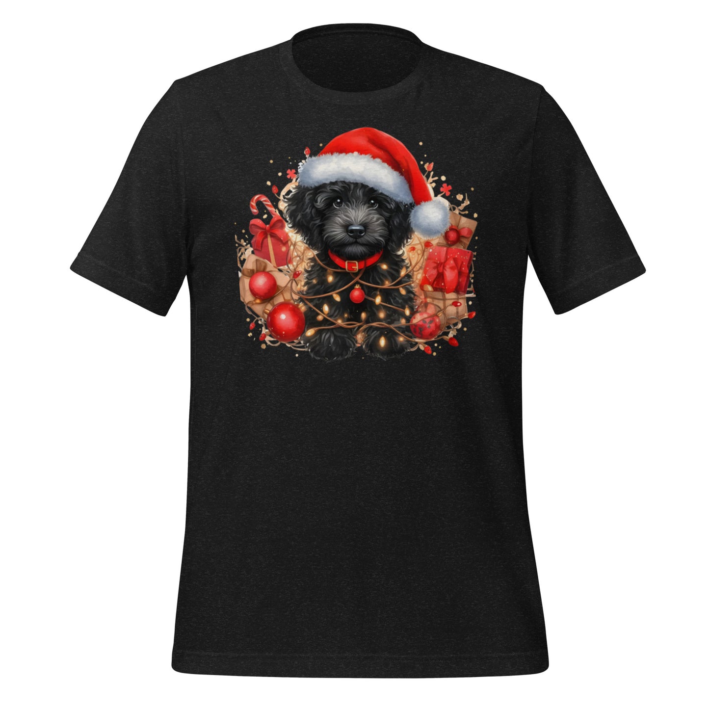 Black Christmas Doodle - Adult Unisex Bella + Canvas Quality T Shirt
