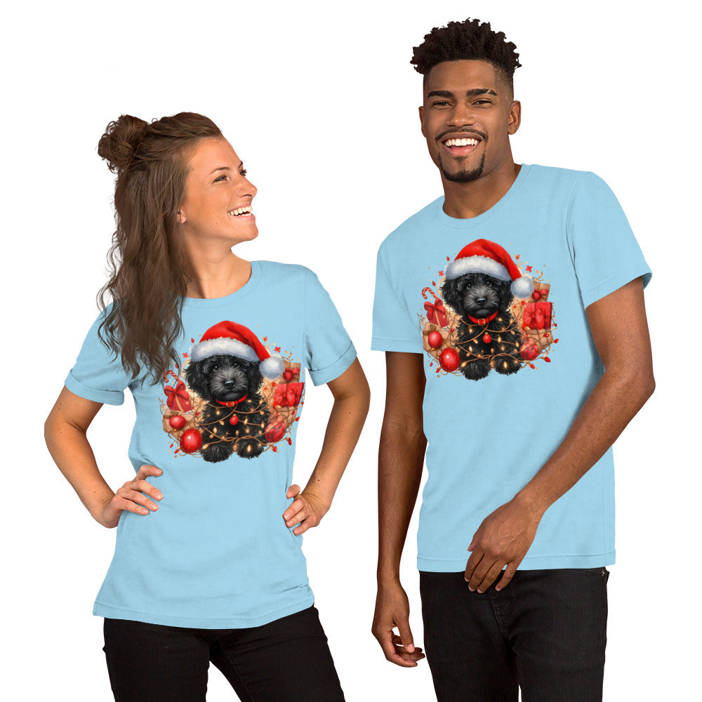Black Christmas Doodle - Adult Unisex Bella + Canvas Quality T Shirt