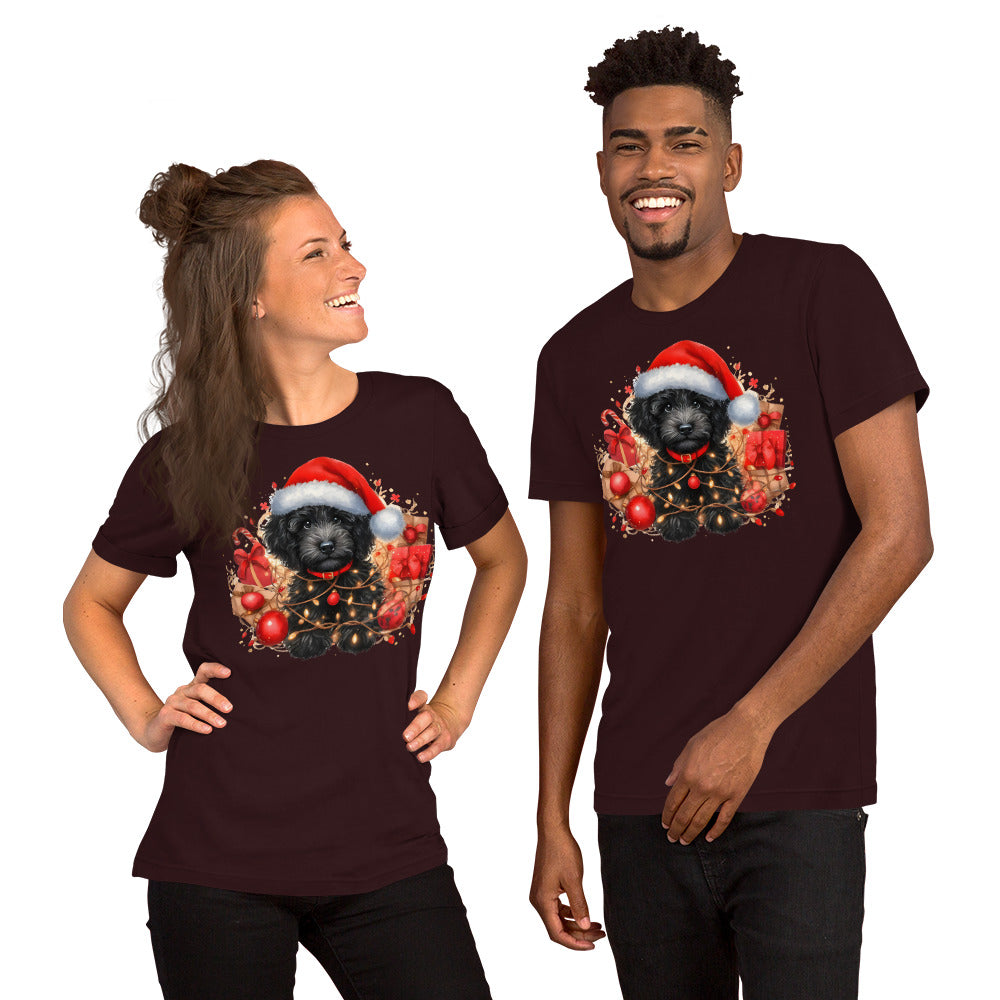 Black Christmas Doodle - Adult Unisex Bella + Canvas Quality T Shirt