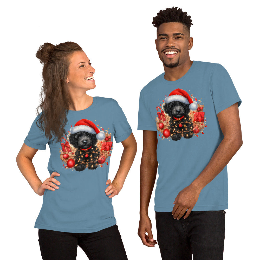 Black Christmas Doodle - Adult Unisex Bella + Canvas Quality T Shirt