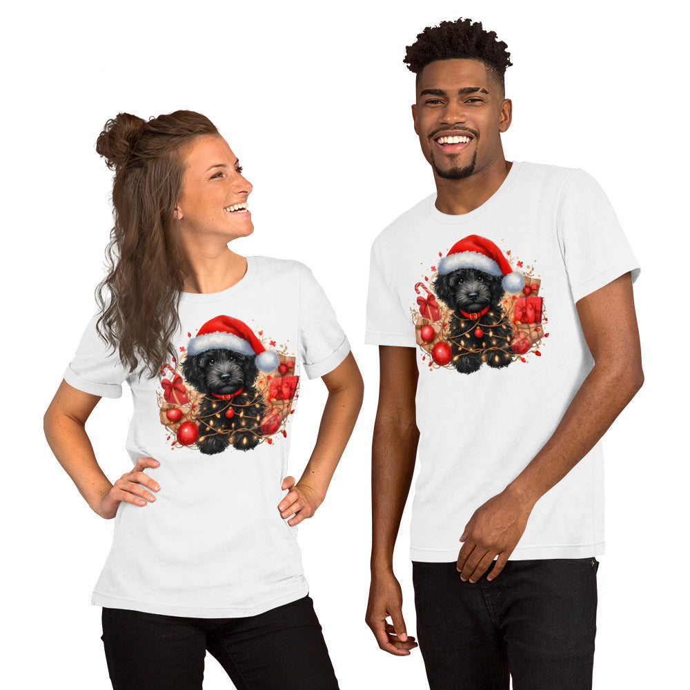 Black Christmas Doodle - Adult Unisex Bella + Canvas Quality T Shirt