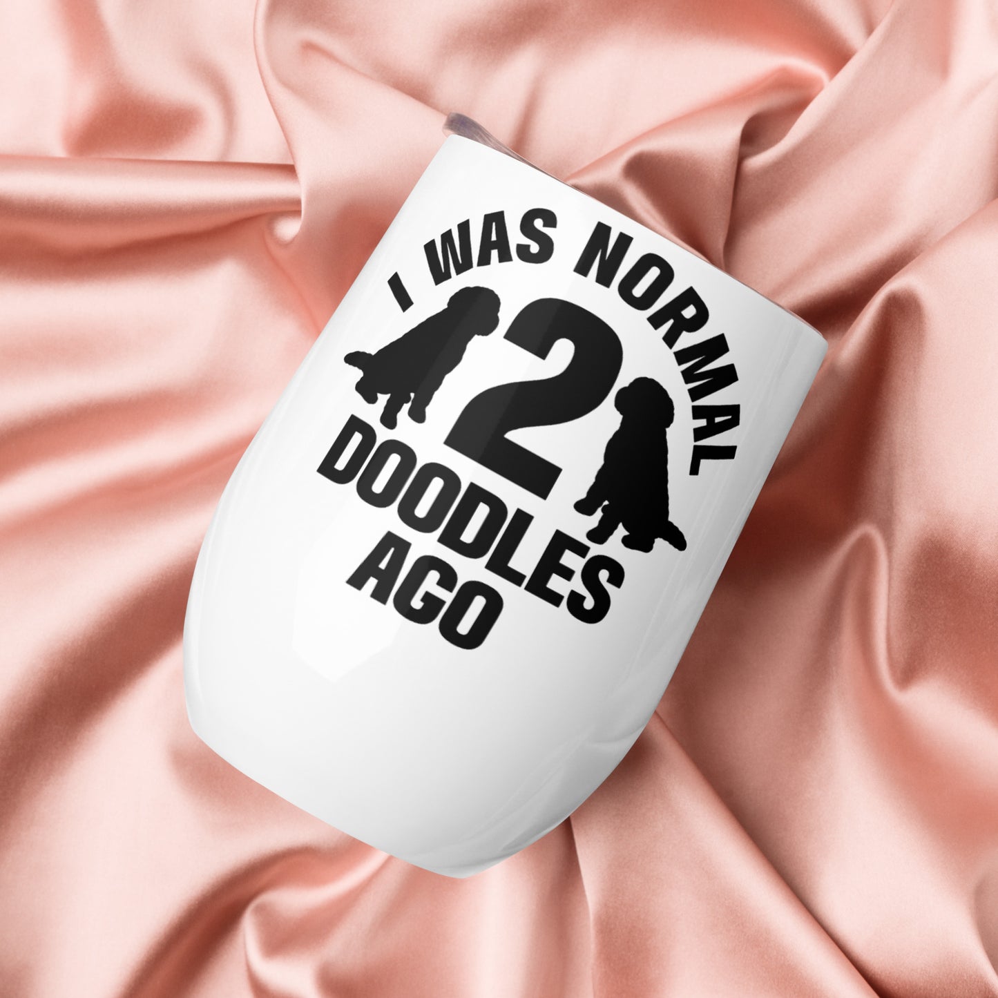 Normal 2 Doodles Ago Wine tumbler