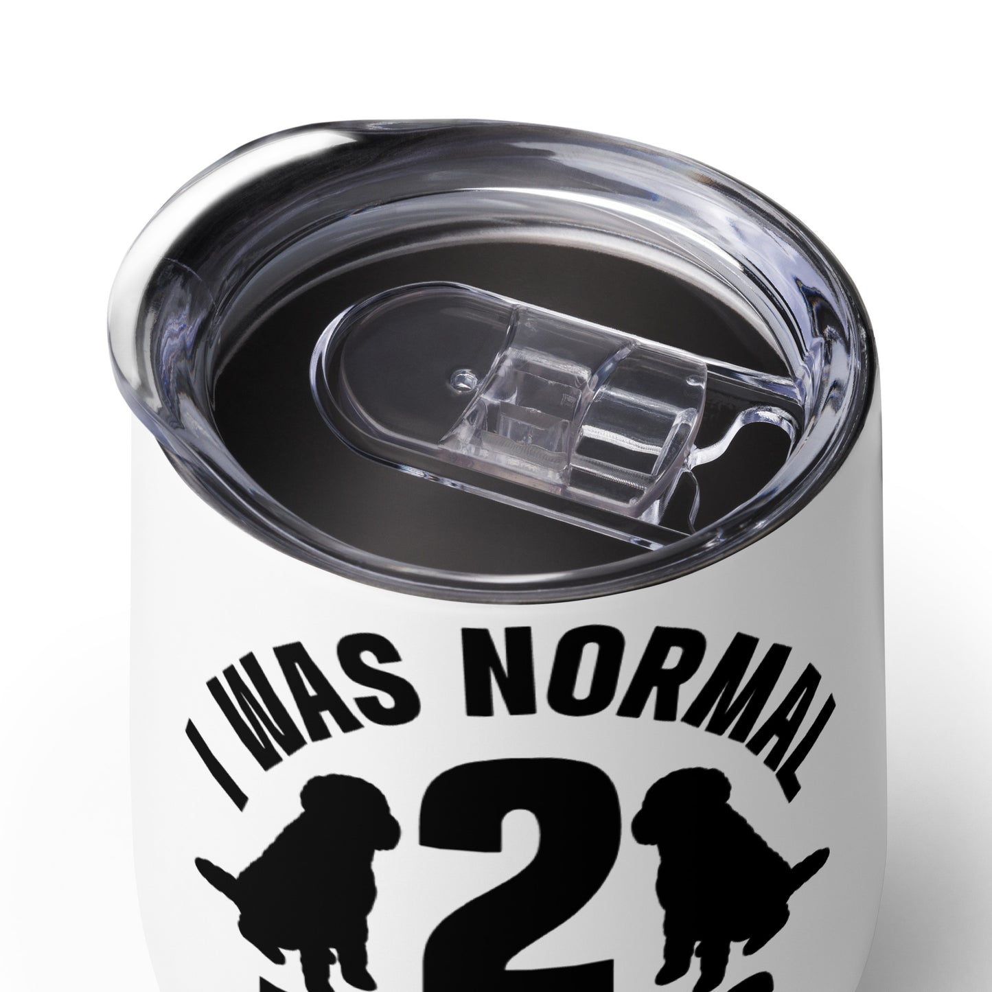 Normal 2 Doodles Ago Wine tumbler