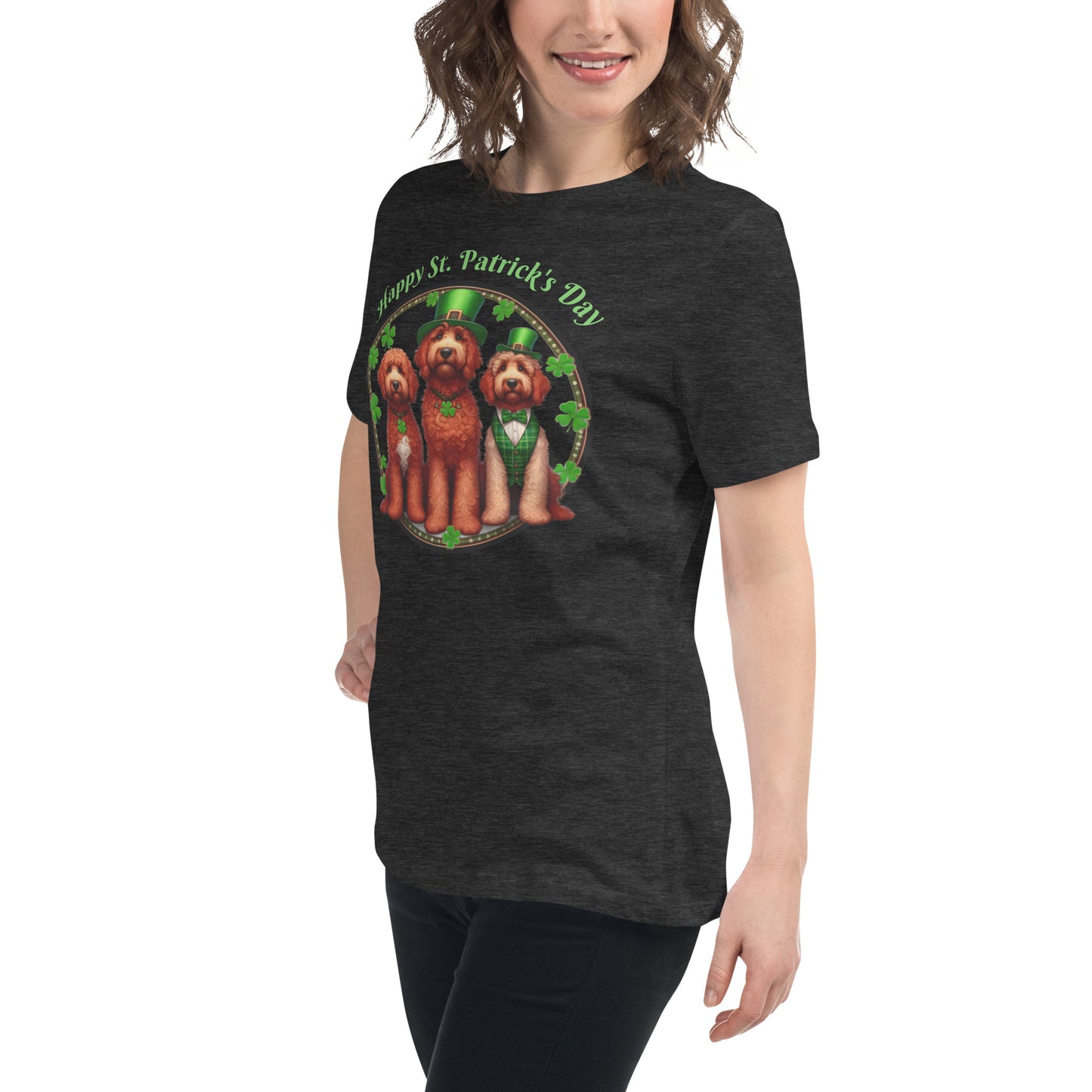 Doodle St. Patrick's Day - Bella Women's Relaxed T Shirt