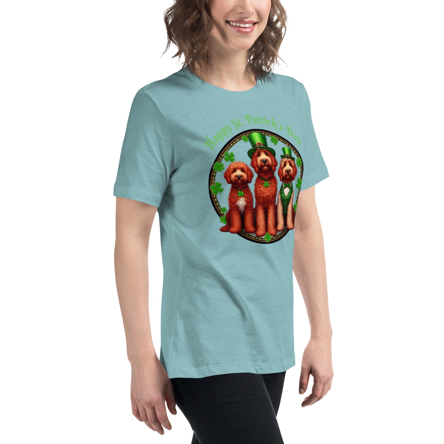 Doodle St. Patrick's Day - Bella Women's Relaxed T Shirt
