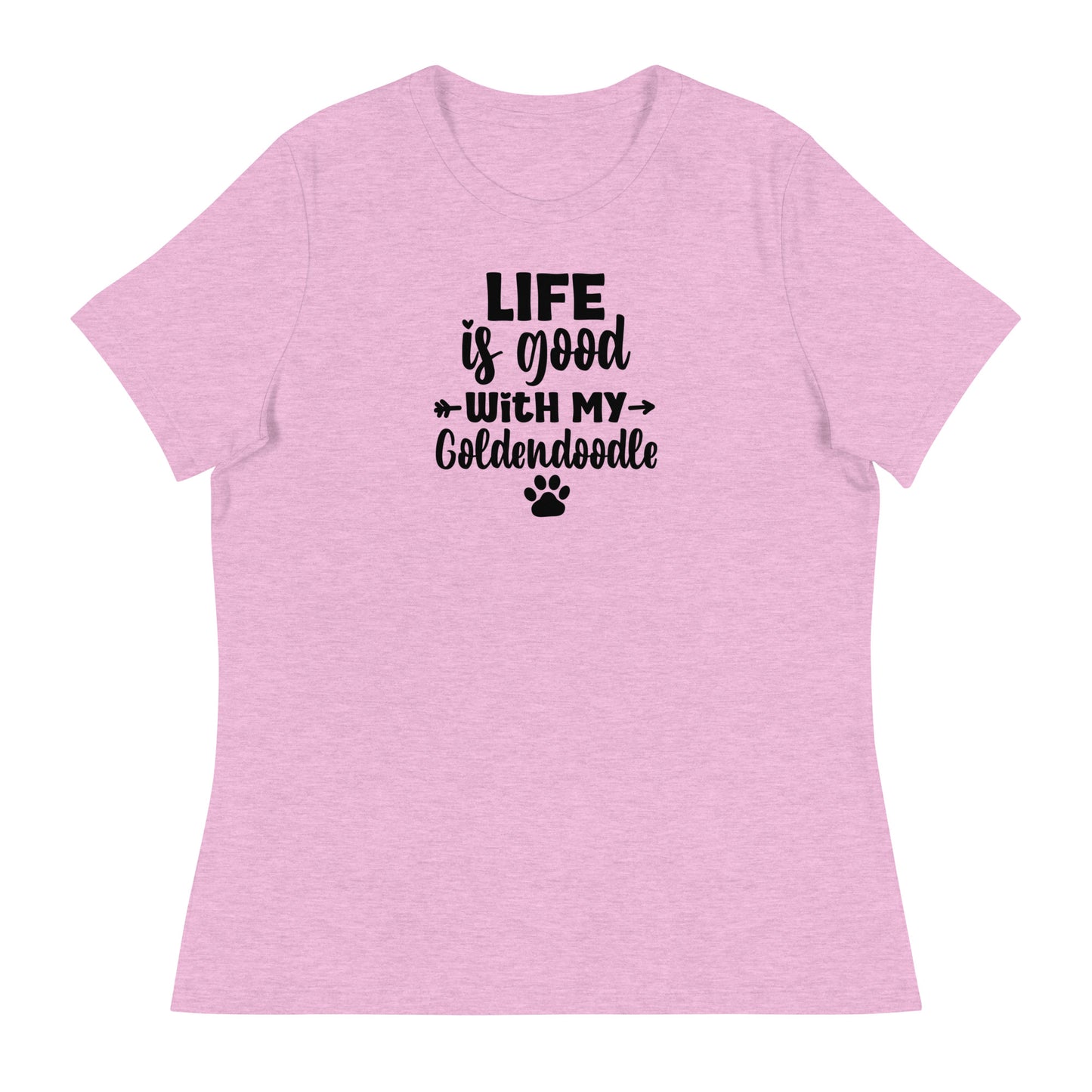 Life is Good Goldendoodle Women's Relaxed T Shirt