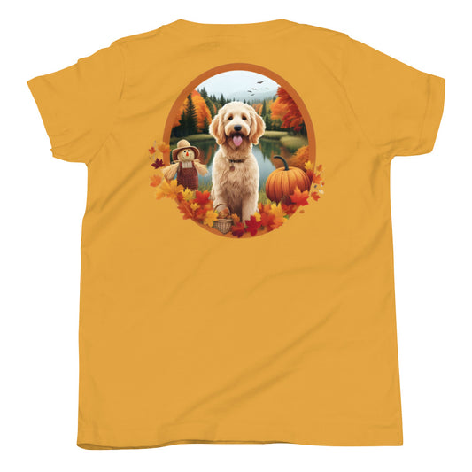 Fall Doodle Unisex Youth Short Sleeve T Shirt