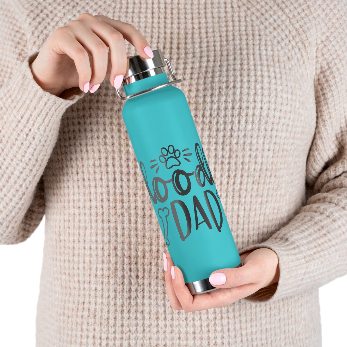 Doodle Dad Copper Vacuum Insulated Bottle, 22oz